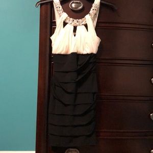 Black & White Homecoming Dress